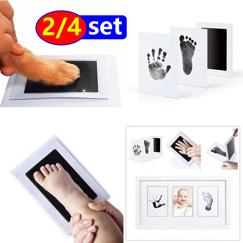 Footprint Ink Kit - Bebek bakımı toksik olmayan bebek Handprint
