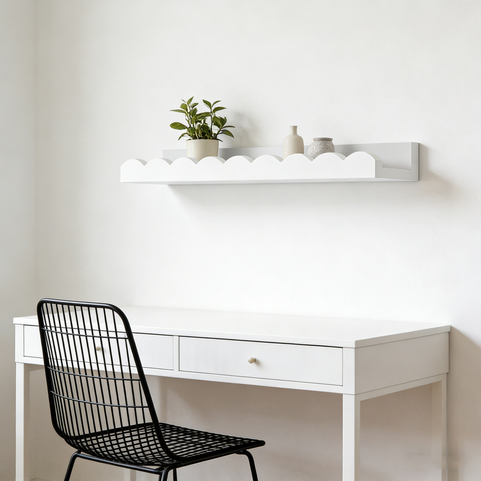 Baby Nursery Floating Shelves - 2 Adet Çocuk Odası Yüzer Ahşap