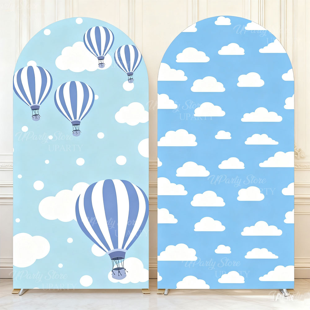 Baby Nursery Hot Air Balloon - Sıcak Hava Balonu Arka Plan Kemeri