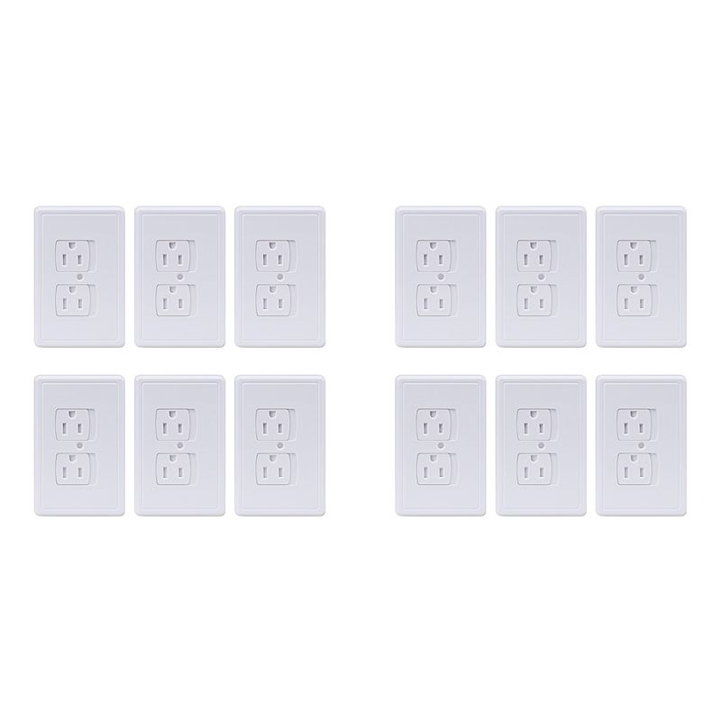 Outlet Cover Childproof - Y42A-12-Pack Güvenlikli Kendiliğinden Kapanan Priz Kapakları,
