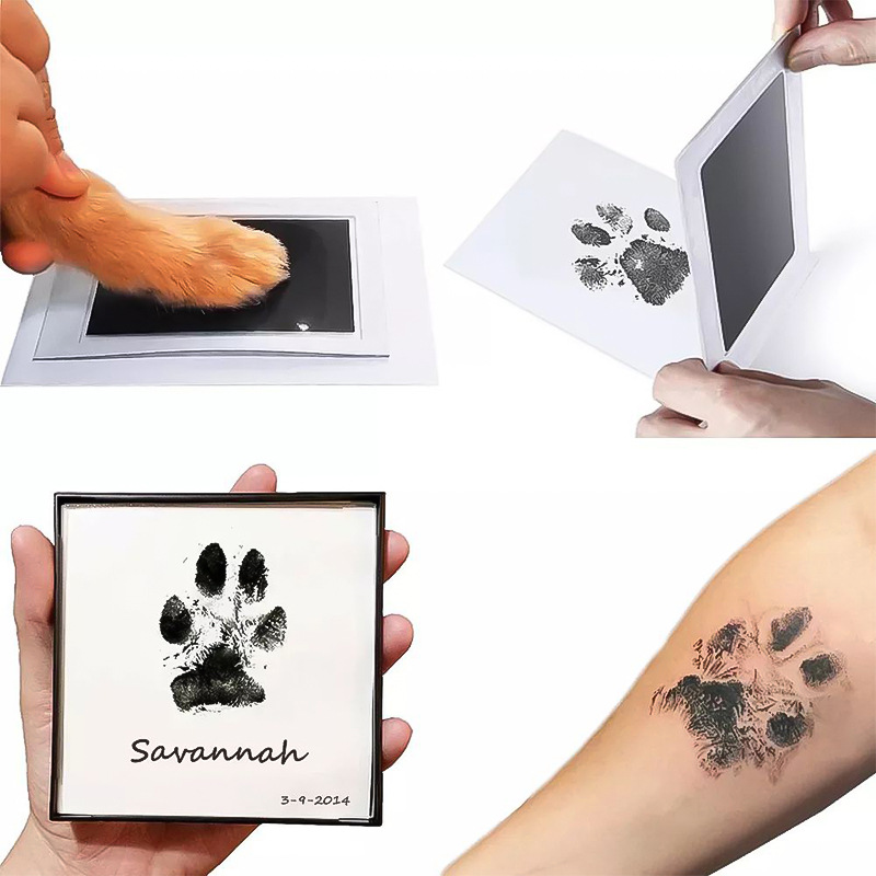 Footprint Ink Kit - Kedi Köpek Paw Baskı Mürekkep Seti