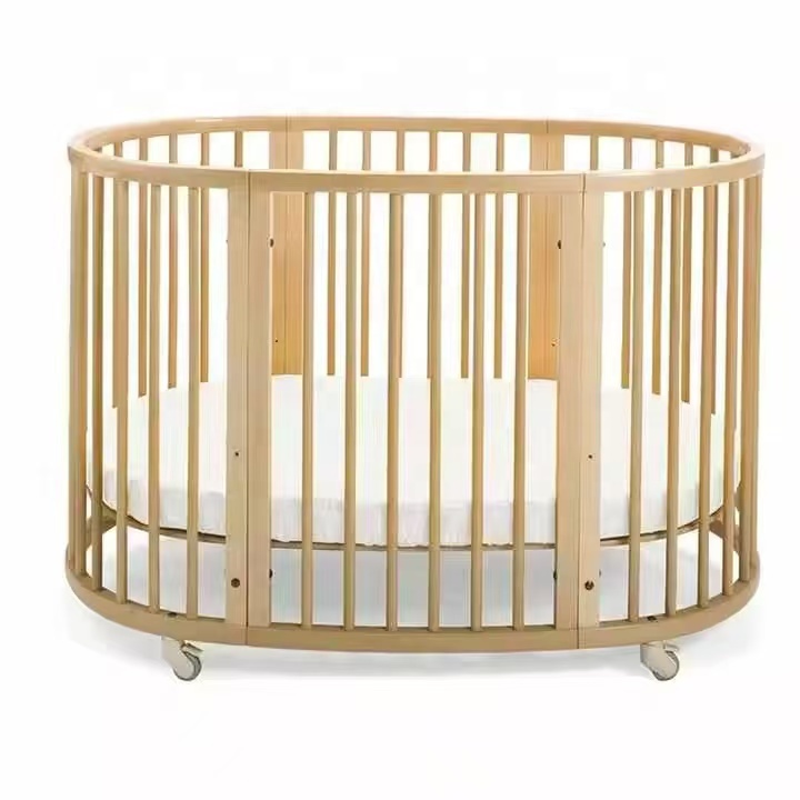Convertible Crib Set - Dönüştürülebilir 3'ü 1 Arada Oval Şekilli