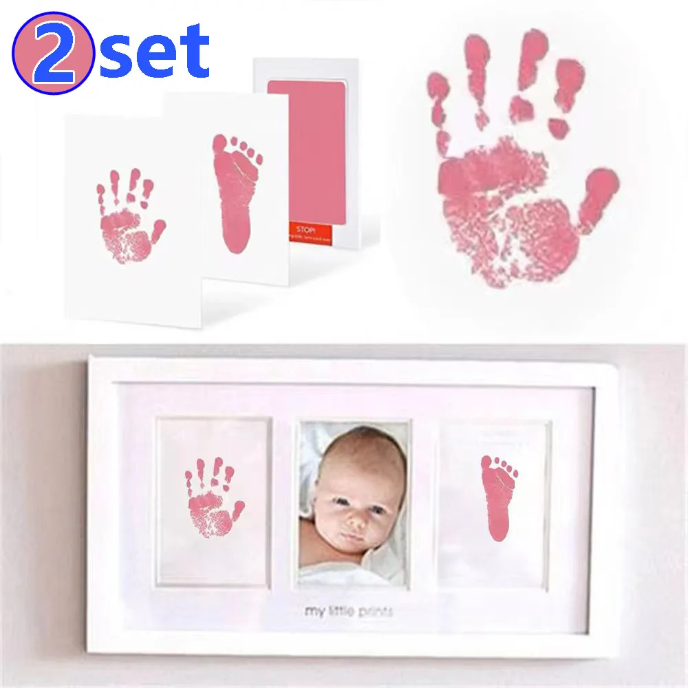 Footprint Ink Kit - 2 takım yenidoğan bebek DIY el