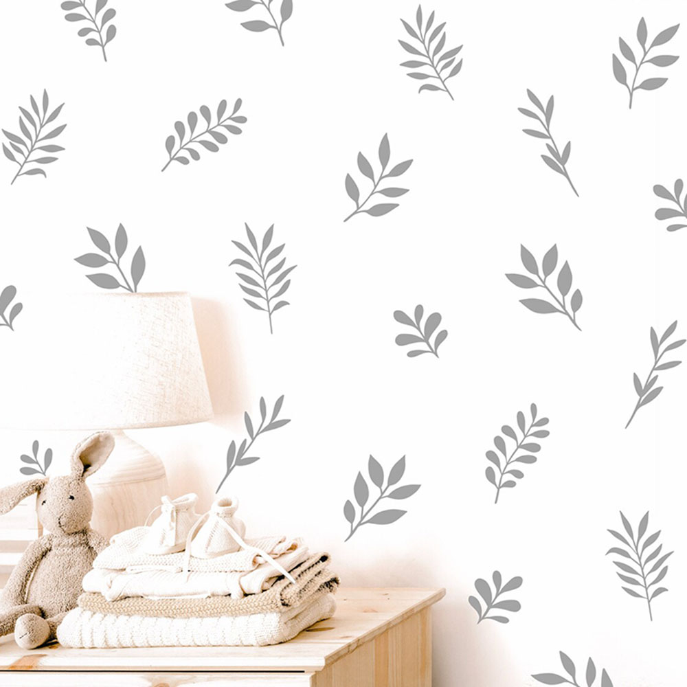 Baby Nursery Furniture - 41 adet botanik yaprak duvar sticker