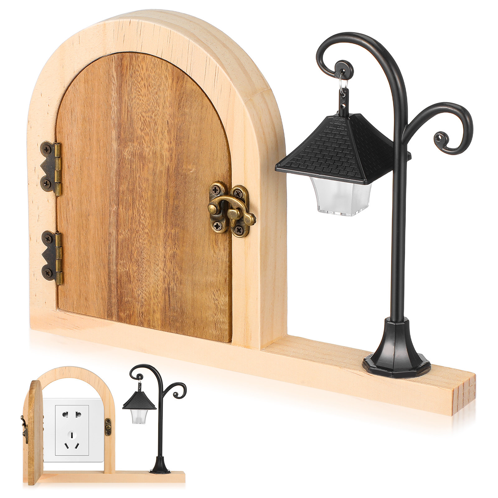 Outlet Cover Childproof - Ahşap Peri Kapı Çıkış Kapağı Bebek