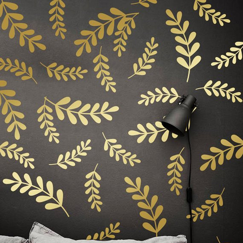 Baby Nursery Plants - Botanik Yaprak Çiçek Duvar Sticker Orman