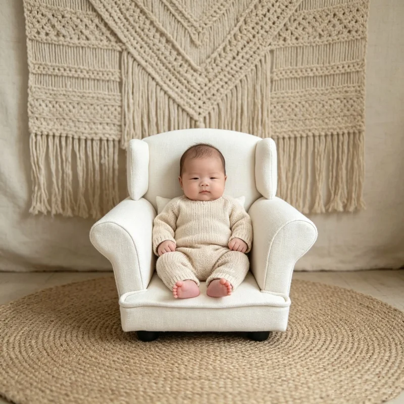 Baby Nursery Bed - Bebek Fotoğraf Çekimi Kanepe Sandalye Yatak