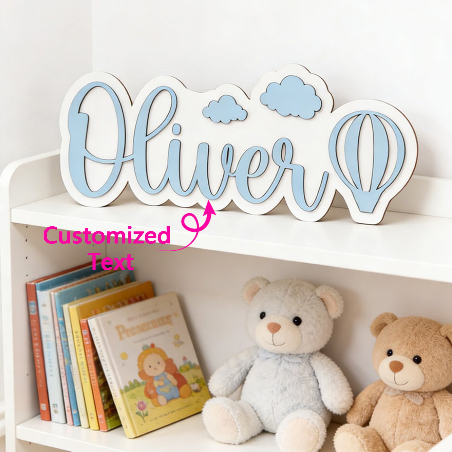 Baby Nursery Hot Air Balloon - Kişiye Özel Sıcak Hava Balonu ve