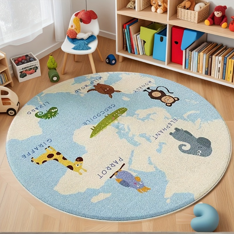 Soft Rug Nursery - Çocuk Halısı Sevimli Karikatür Tarzı Halılar