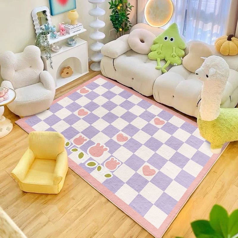 Baby Nursery Rug - Modern Dopamin Girly Tarzı Oturma Odası