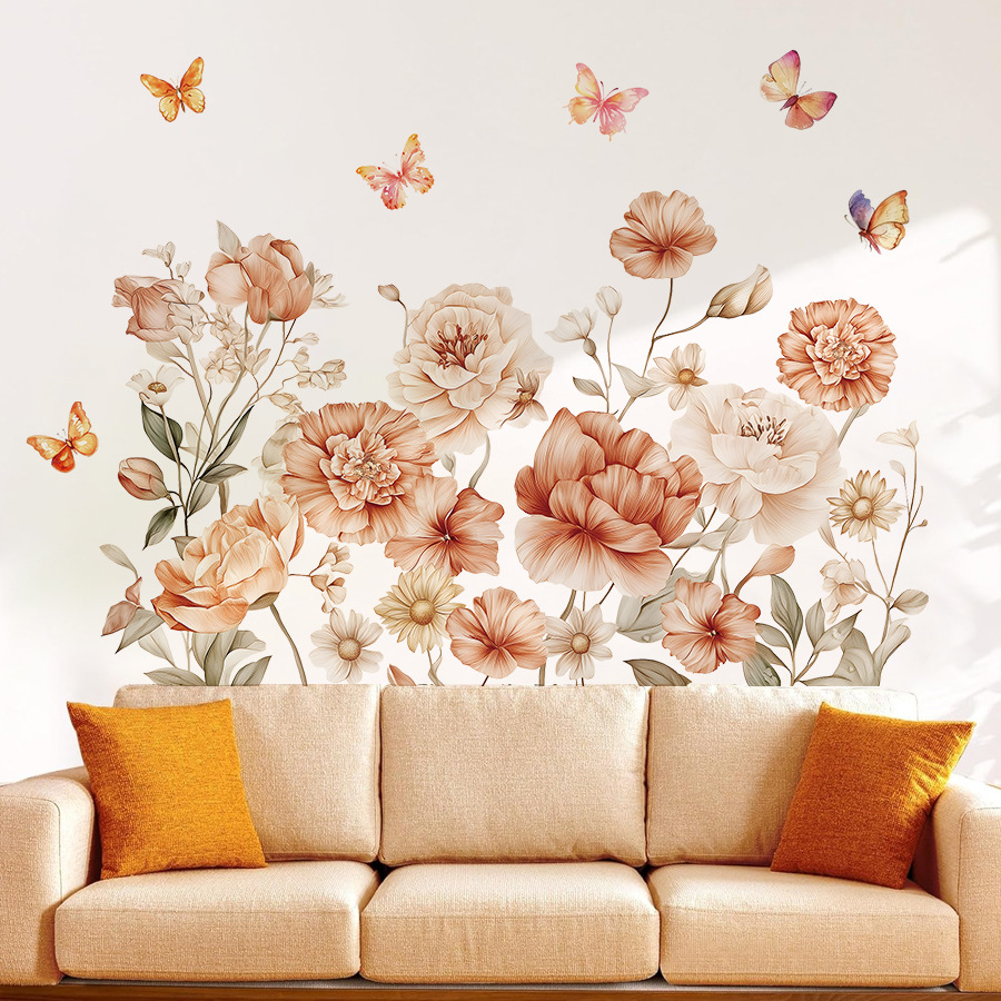 Boho Suluboya Çiçekler duvar ç - Baby Nursery Plants incelemesi ve fiyatı