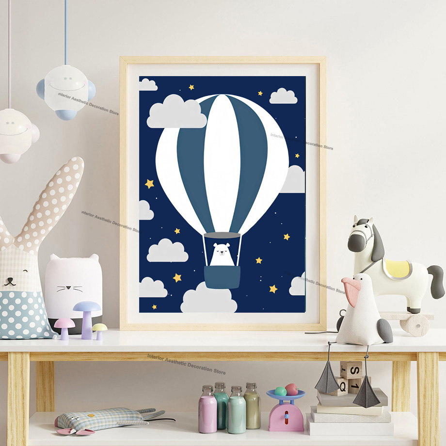 Karikatür sıcak hava balonu ro - Baby Nursery Hot Air Balloon incelemesi ve fiyatı
