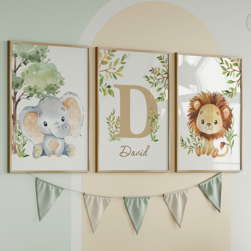 Aslan Fil Zürafa Maymun Zebra  - Baby Nursery Jungle incelemesi ve fiyatı
