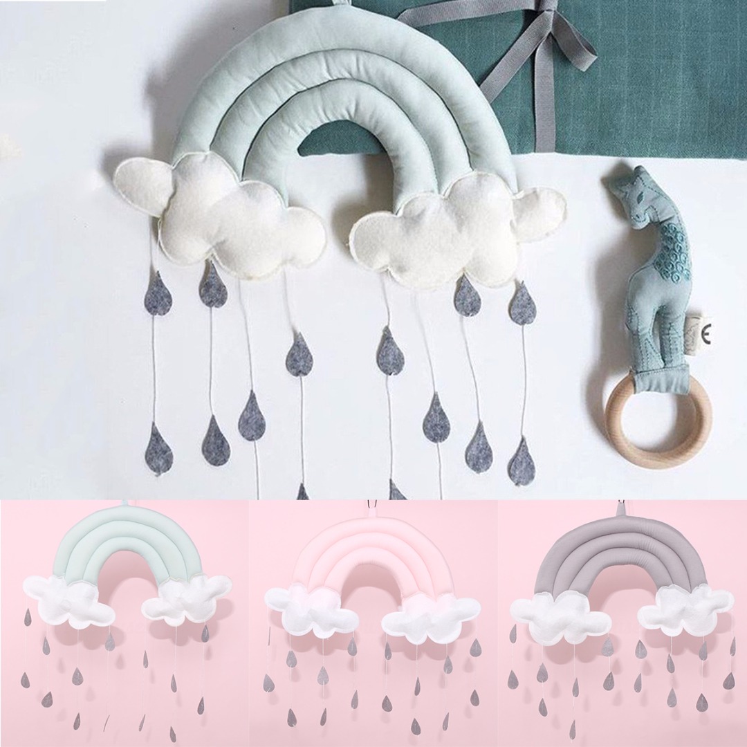 1 adet gökkuşağı bulut yağmur  - Baby Nursery Bed incelemesi ve fiyatı