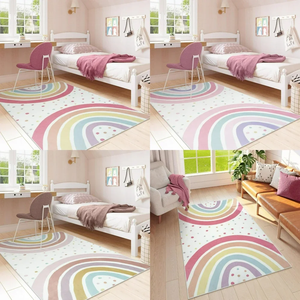 1 Adet Renkli Noktalı Boho Gök - Soft Rug Nursery incelemesi ve fiyatı