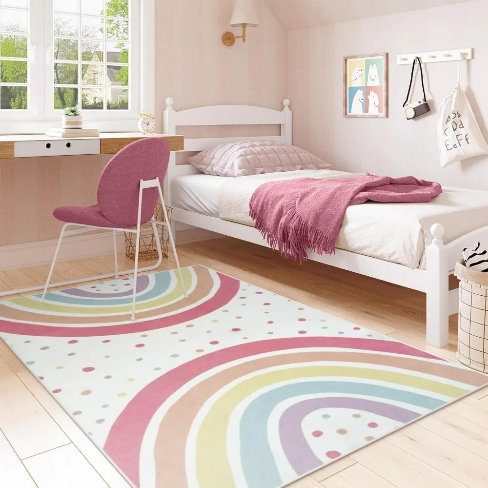 1 Adet Renkli Noktalı Boho Gök - Soft Rug Nursery incelemesi ve fiyatı