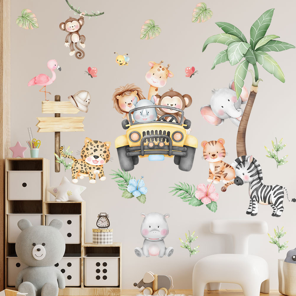 Çocuk odası karikatür fil züra - Baby Nursery Zoo Animals incelemesi ve fiyatı