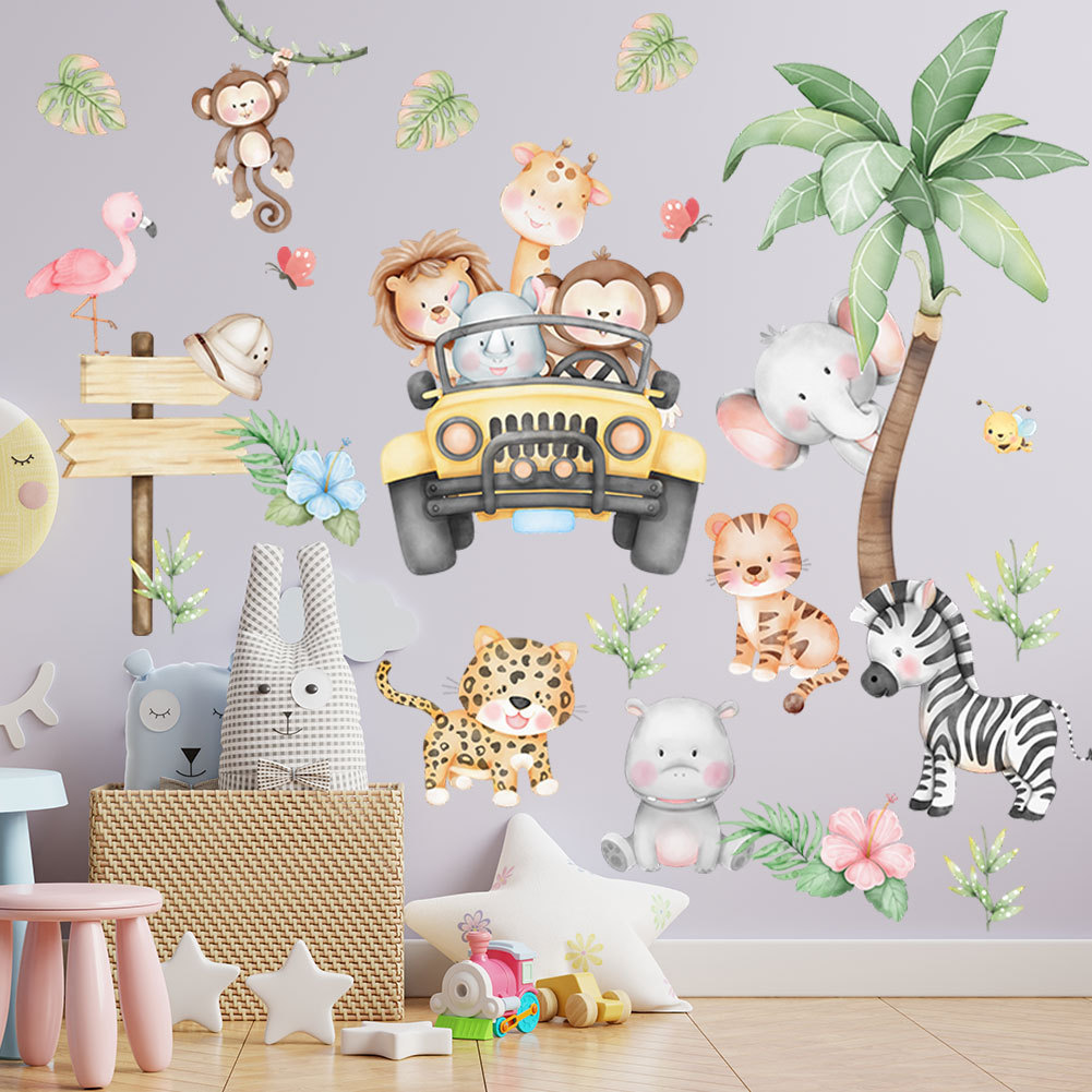 Çocuk odası karikatür fil züra - Baby Nursery Zoo Animals incelemesi ve fiyatı