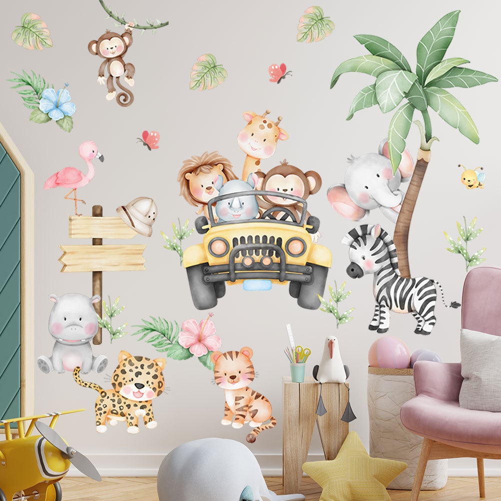 Çocuk odası karikatür fil züra - Baby Nursery Zoo Animals incelemesi ve fiyatı
