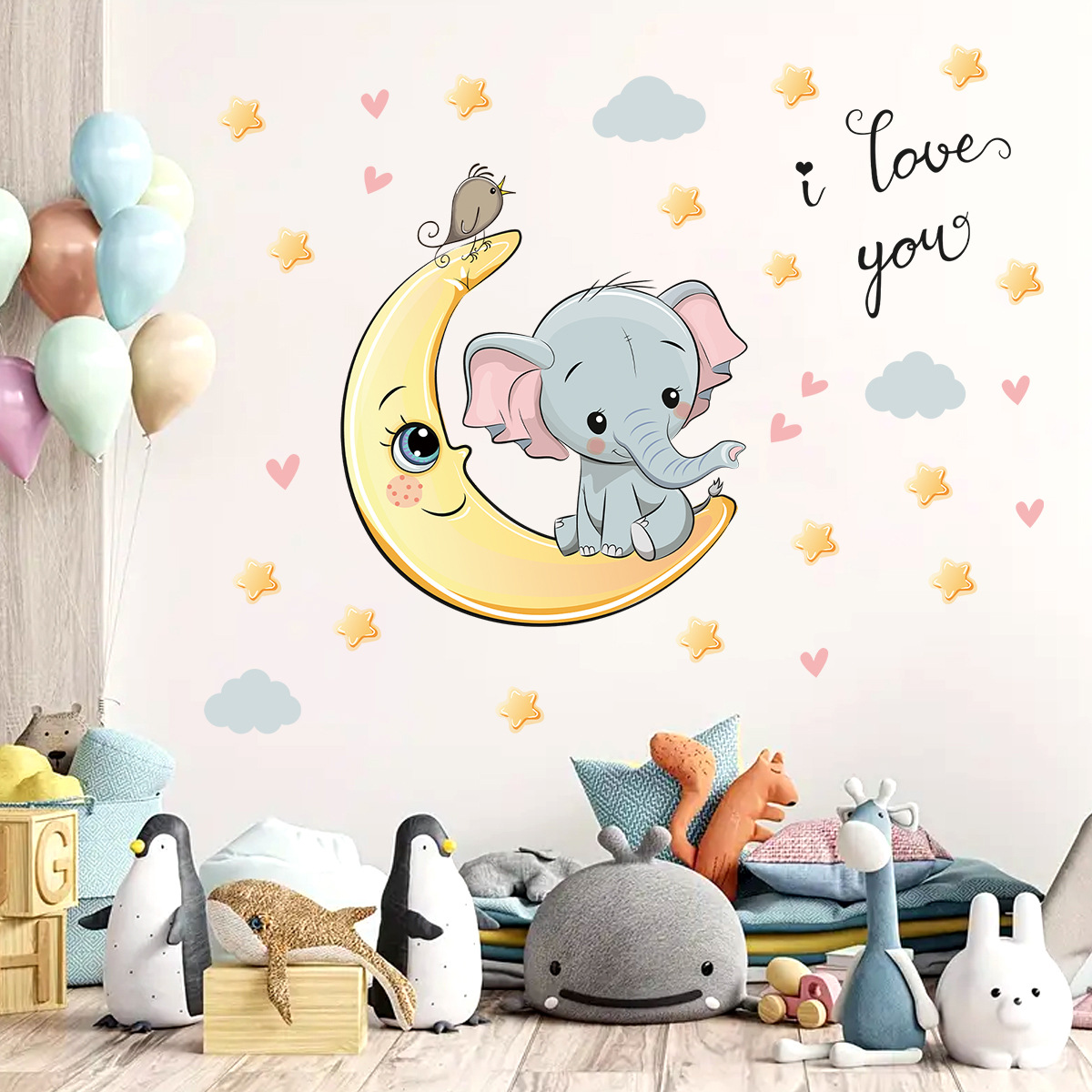 Karikatür Ay Iyi Geceler Fil d - Baby Nursery Furniture incelemesi ve fiyatı
