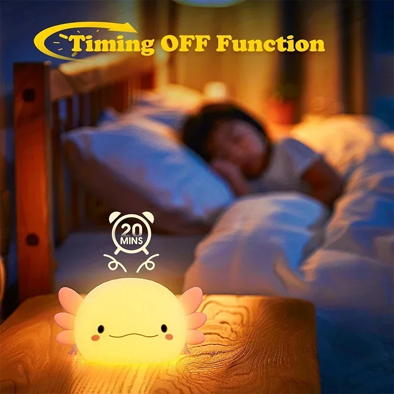 Sevimli Axolotl Gece Lambası S - Baby Nursery Equipment incelemesi ve fiyatı