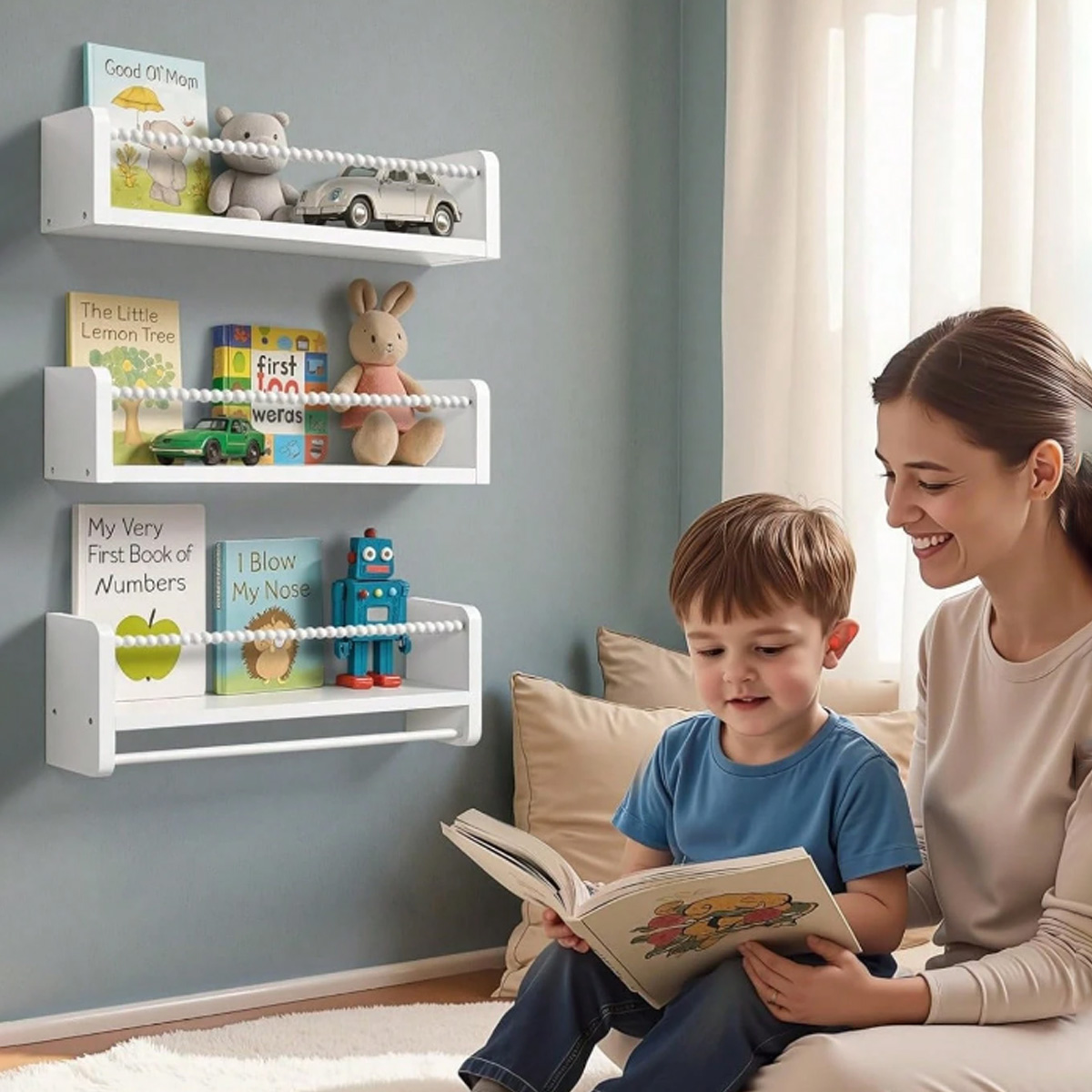 Çocuk Odası Kitap Rafları, 15, - Baby Nursery Bookcase incelemesi ve fiyatı