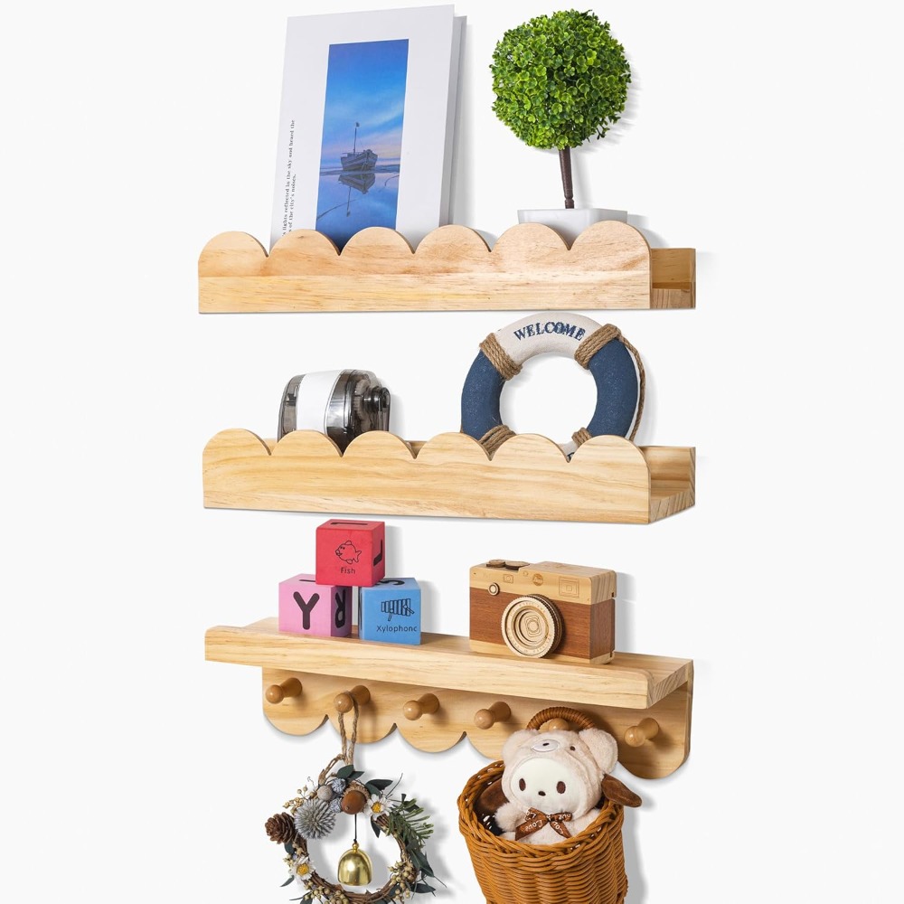 Çocuk Odası Kitap Rafları 3'lü - Baby Nursery Floating Shelves incelemesi ve fiyatı