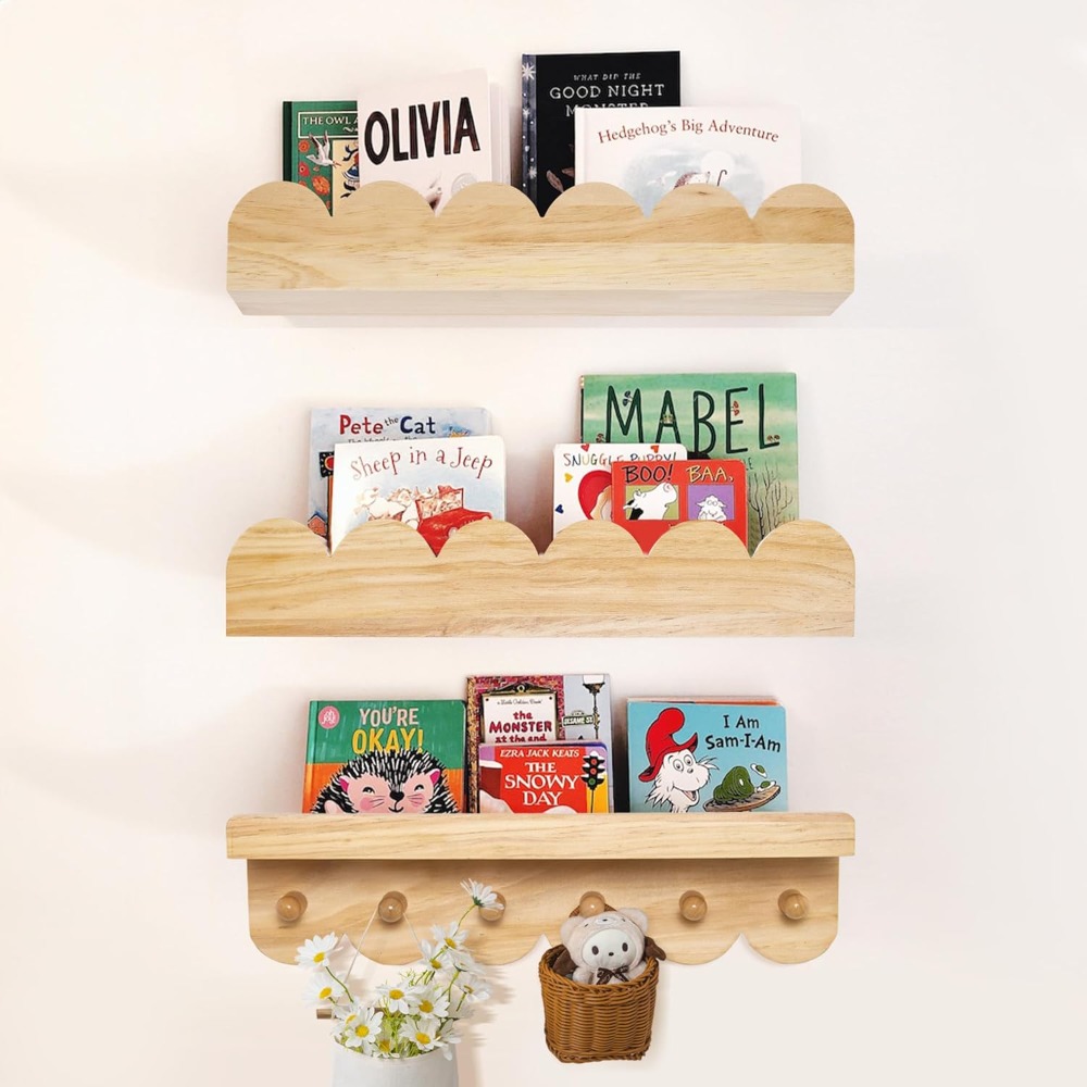 Çocuk Odası Kitap Rafları 3'lü - Baby Nursery Floating Shelves incelemesi ve fiyatı