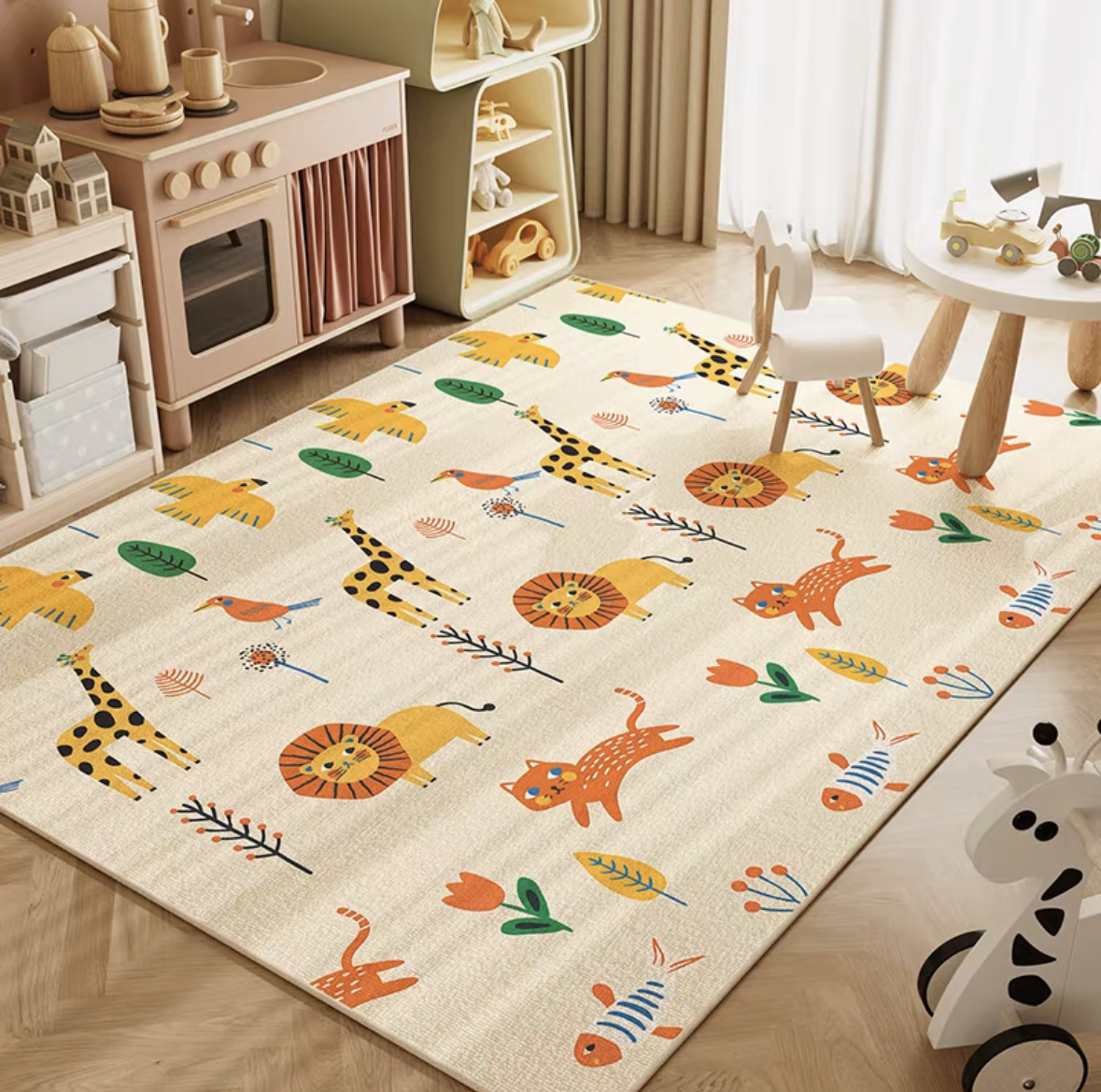 VIKAMA Nötr Karikatür Aslan Be - Soft Rug Nursery incelemesi ve fiyatı
