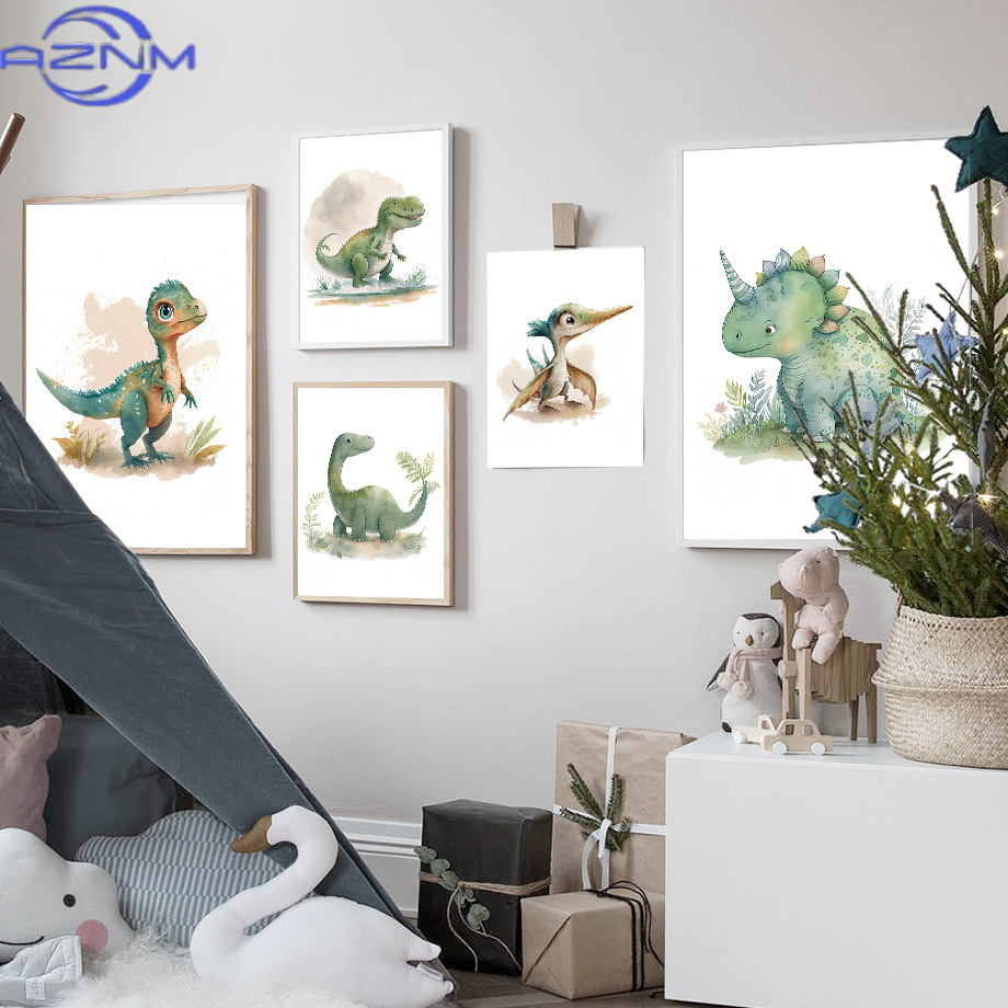 AZNM Karikatür Dinozor Orman K - Baby Nursery Jungle incelemesi ve fiyatı