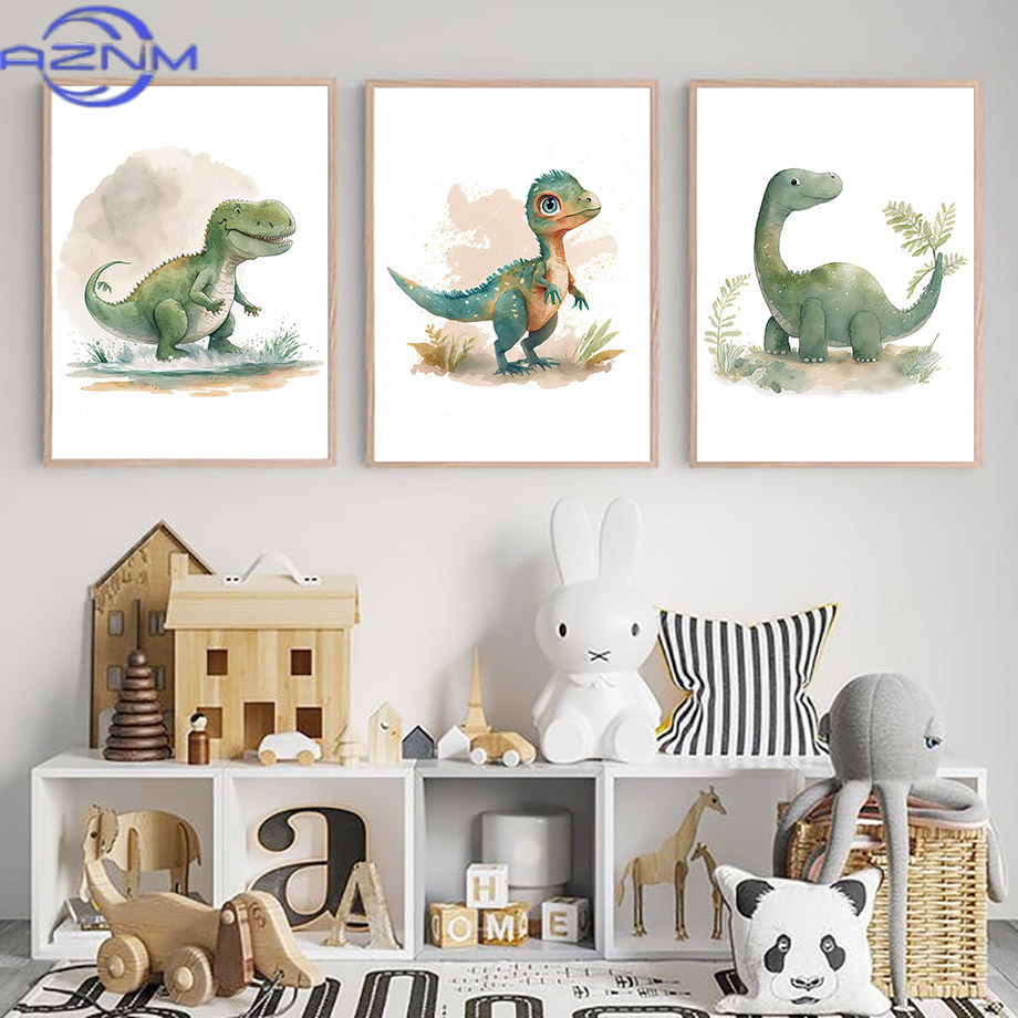 AZNM Karikatür Dinozor Orman K - Baby Nursery Jungle incelemesi ve fiyatı