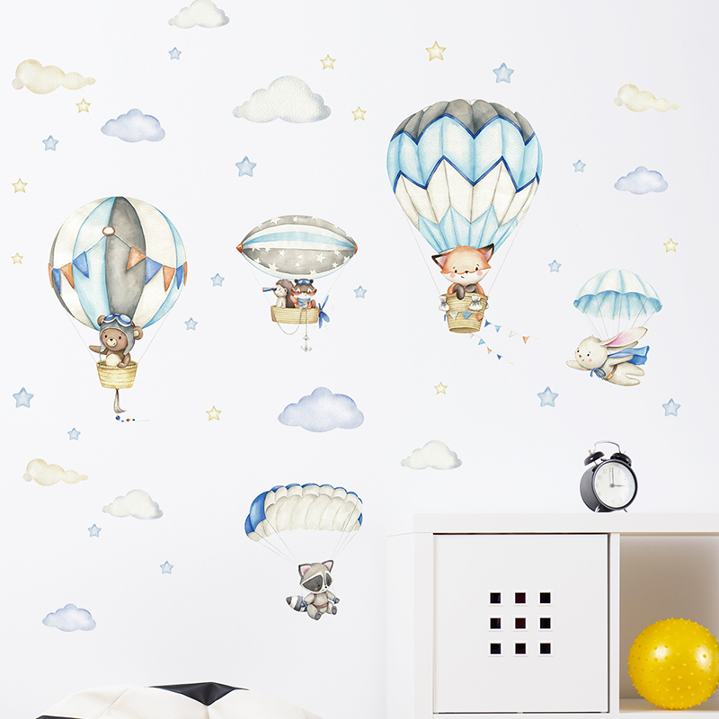 Karikatür Sevimli Hayvanlar Sı - Baby Nursery Hot Air Balloon incelemesi ve fiyatı