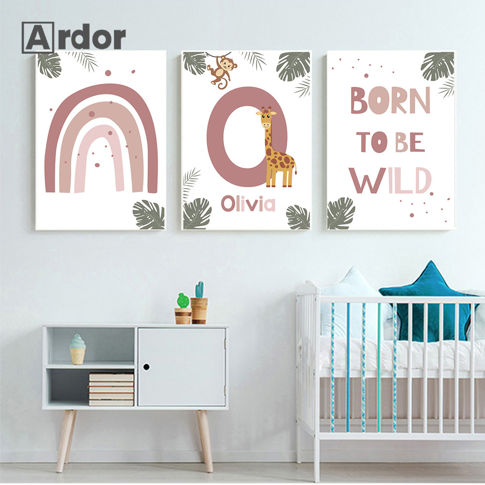 Iskandinav Orman Hayvan Poster - Baby Nursery Jungle incelemesi ve fiyatı