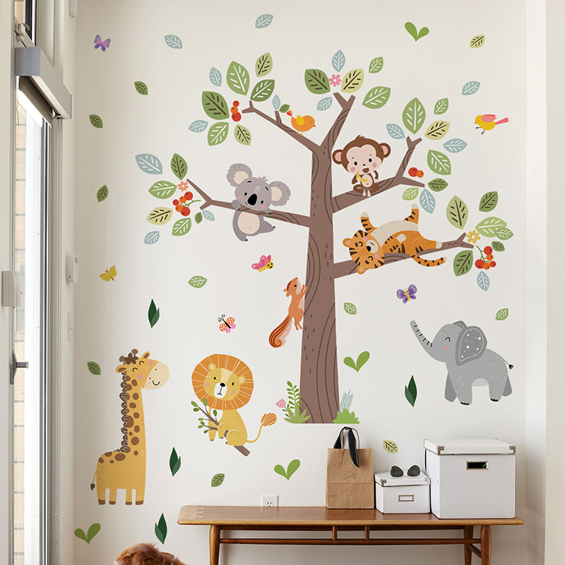 Büyük Orman Hayvan Duvar Stick - Baby Nursery Zoo Animals incelemesi ve fiyatı