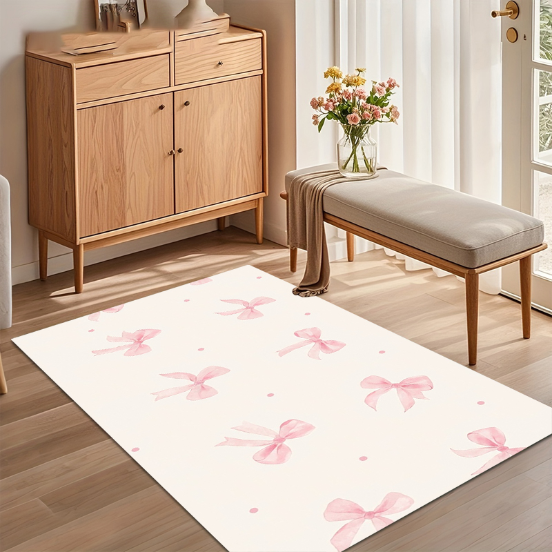 Suluboya Pembe Yay Alan Kilim  - Soft Rug Nursery incelemesi ve fiyatı