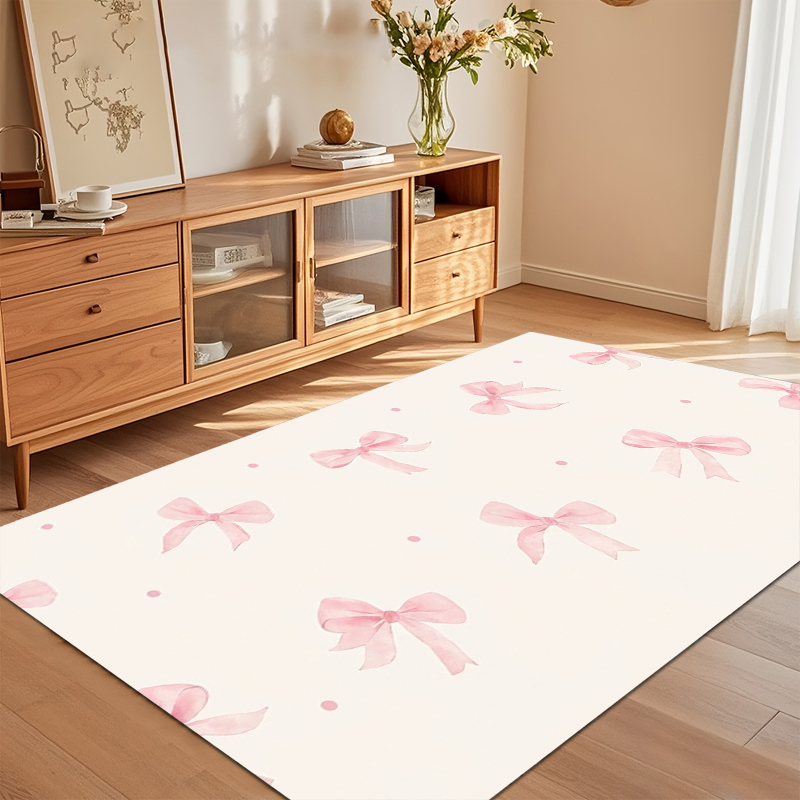 Suluboya Pembe Yay Alan Kilim  - Soft Rug Nursery incelemesi ve fiyatı