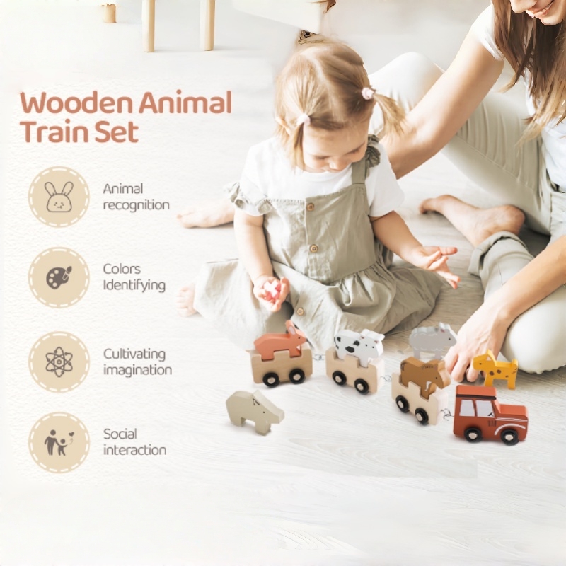 Renkli Ahşap İtmeli Tren Oyunc - Baby Nursery Music incelemesi ve fiyatı