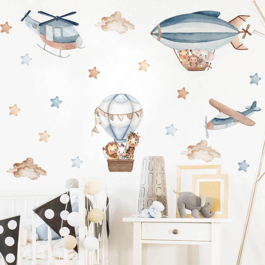 Suluboya Hayvanlar Sıcak Hava  - Baby Nursery Hot Air Balloon incelemesi ve fiyatı