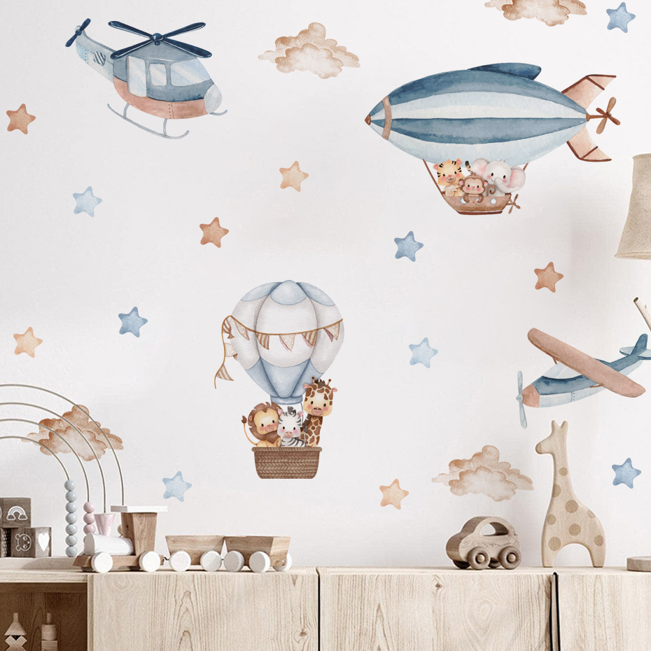 Suluboya Hayvanlar Sıcak Hava  - Baby Nursery Hot Air Balloon incelemesi ve fiyatı