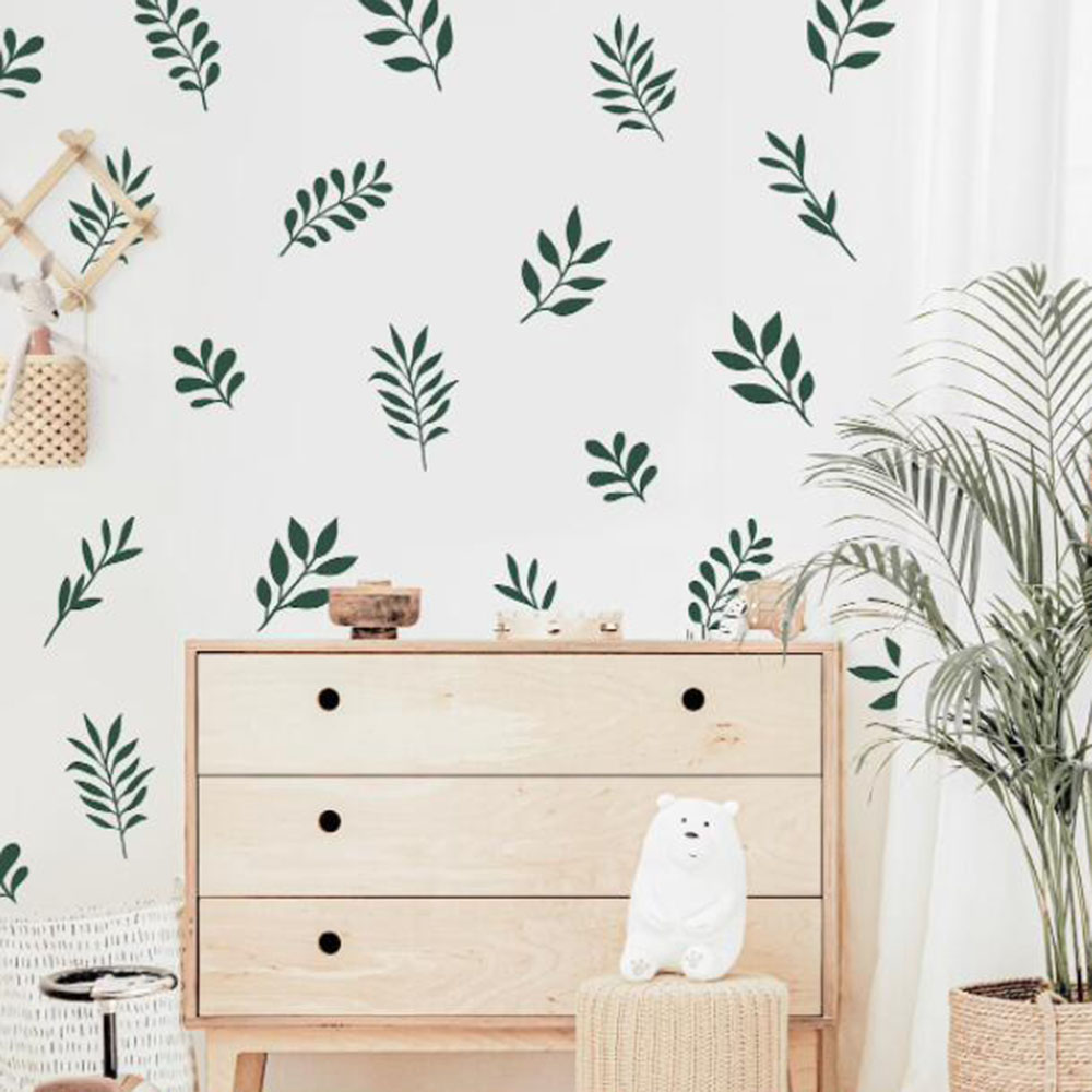 41 adet botanik yaprak duvar s - Baby Nursery Furniture incelemesi ve fiyatı