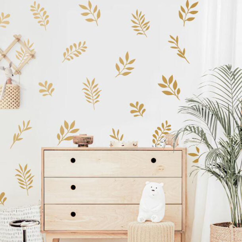 41 adet botanik yaprak duvar s - Baby Nursery Furniture incelemesi ve fiyatı