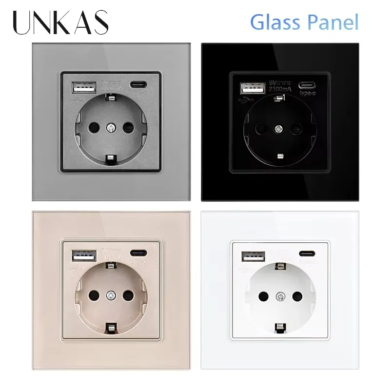 UNKAS Type-C USB Temperli Cam  - Outlet Cover Childproof incelemesi ve fiyatı