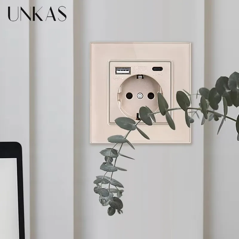UNKAS Type-C USB Temperli Cam  - Outlet Cover Childproof incelemesi ve fiyatı