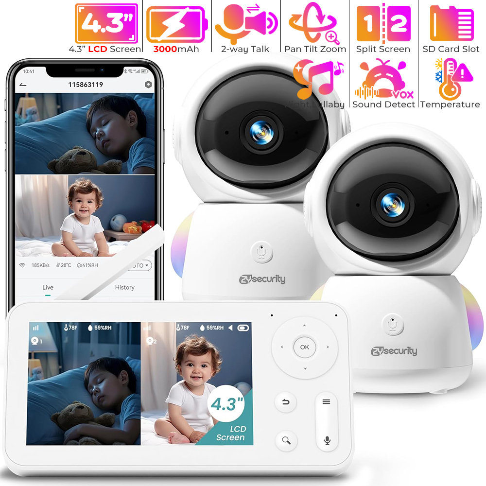 2 Kamera ve Sesli 2K Bebek Mon - Baby Nursery Music incelemesi ve fiyatı