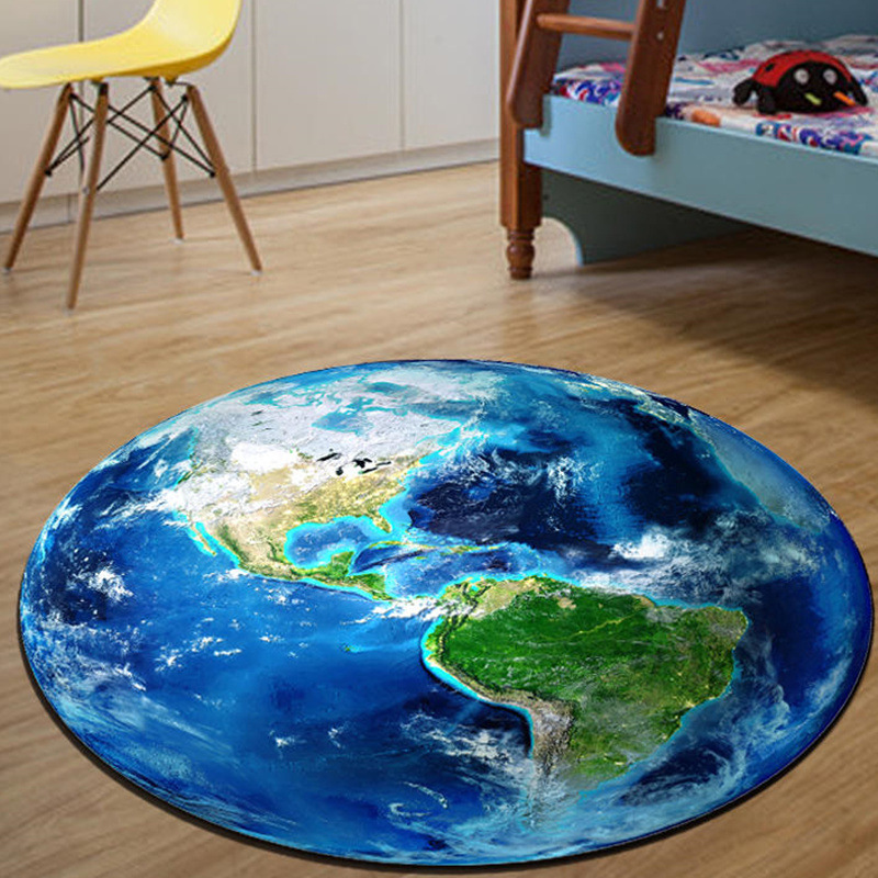 Gerçekçi Mavi Dolunay Baskılı  - Soft Rug Nursery incelemesi ve fiyatı