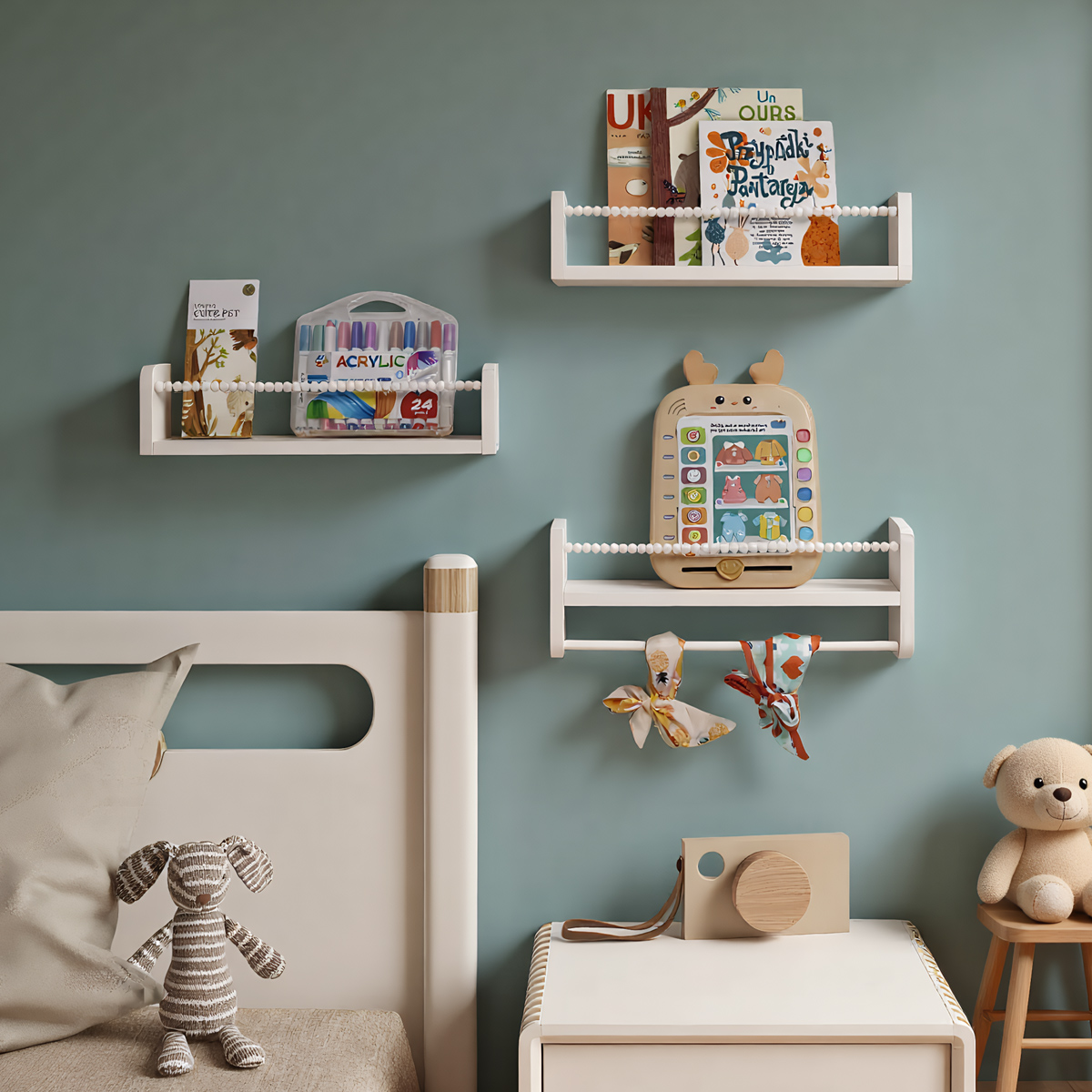 Duvara Monte Edilebilir Yüzer  - Baby Nursery Floating Shelves incelemesi ve fiyatı