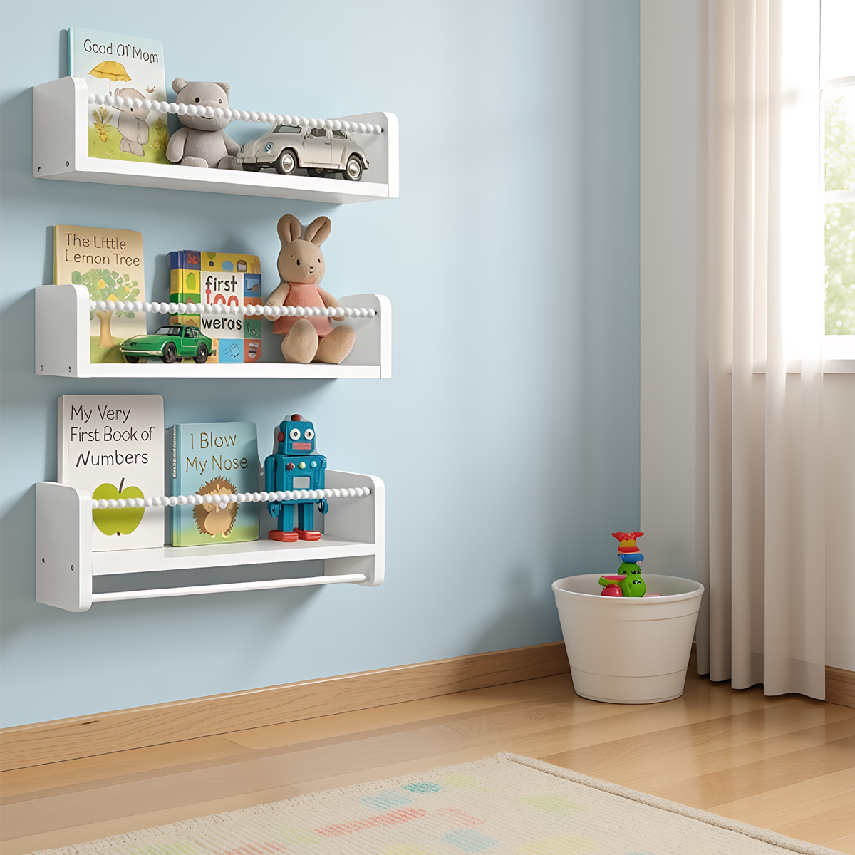 Duvara Monte Edilebilir Yüzer  - Baby Nursery Floating Shelves incelemesi ve fiyatı