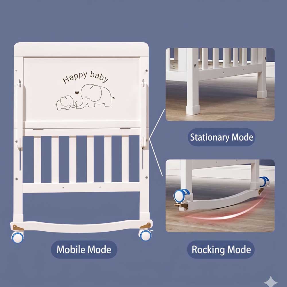 Premium Bebek Karyolası, Ahşap - Convertible Crib Set incelemesi ve fiyatı